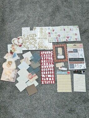 Miscellaneous Ephemera/Scrapbook/Stickers Supplies (new & partially used)